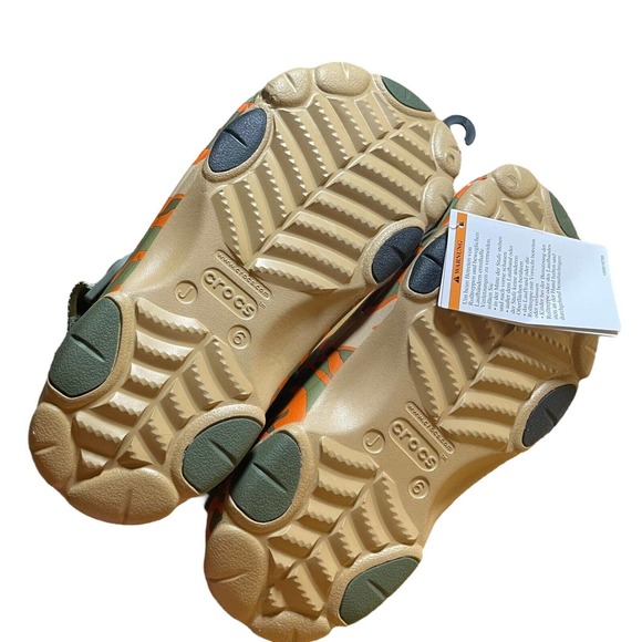CROCS All Terrain Camo Clog Tan Multicolor Camouflage, J6 / Juniors 6 - Picture 7 of 8